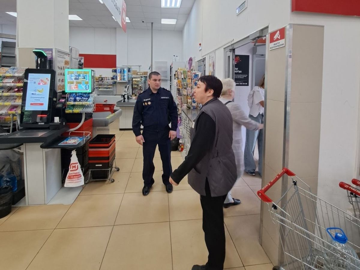 МОО ВДПО: ВДПО Балашихи провело инструктаж и учебную эвакуацию в торговом центре на Пролетарской улице