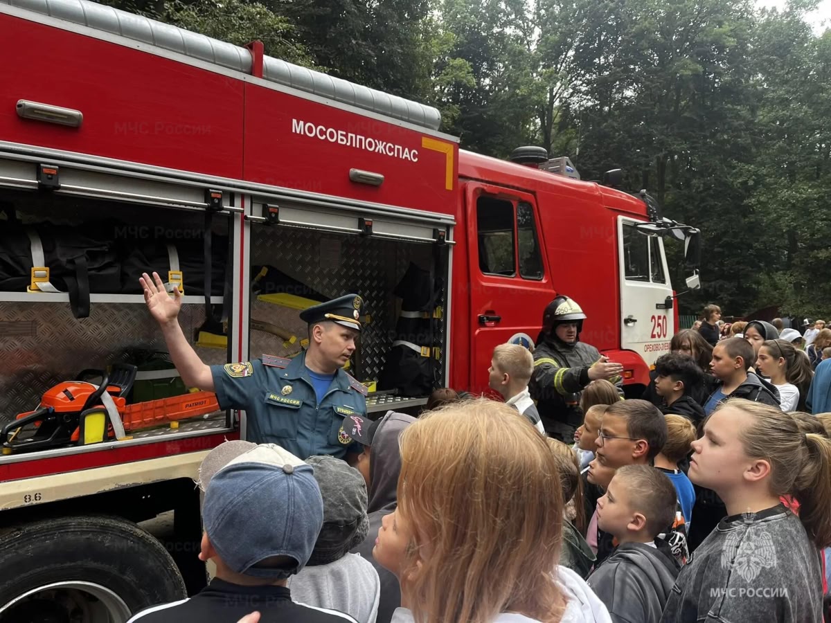 МОО ВДПО: В Орехово-Зуево обучили детей правилам безопасности в летнем лагере