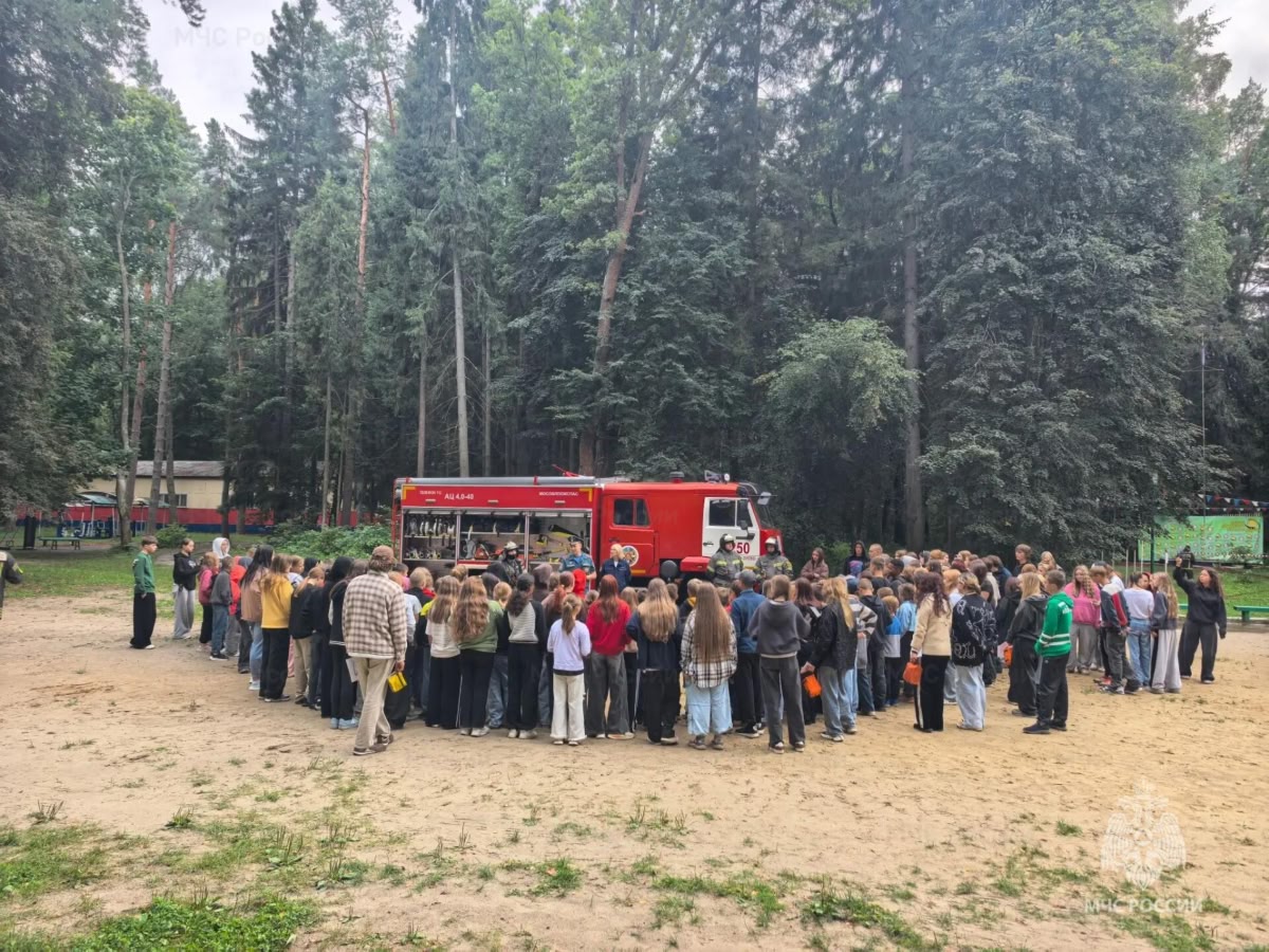 МОО ВДПО: В Орехово-Зуево обучили детей правилам безопасности в летнем лагере